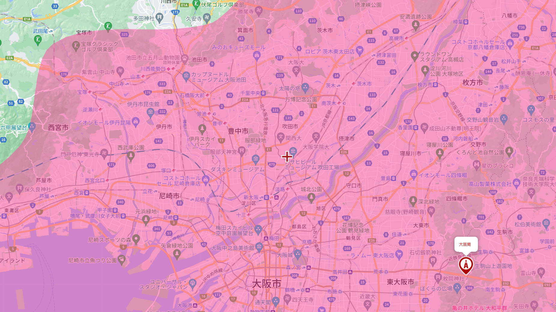 吹田市の電波事情